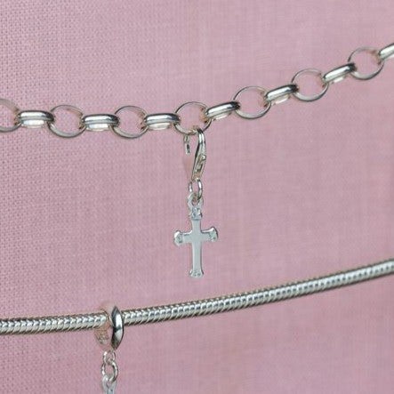 Mylee London Cross Pendant Charm - Sterling Silver