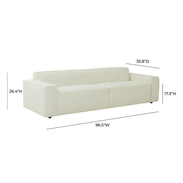 Furniture Edit Olafur Cream Linen Sofa