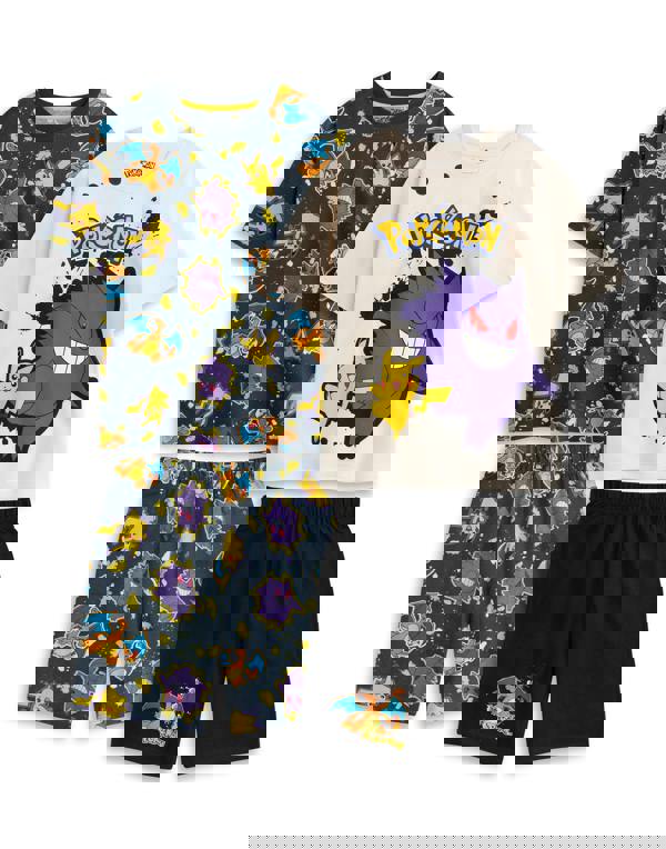 Pokemon Boys Multicoloured Multi Character Multi-Pack of 2 Short Sleeve Short Leg Pyjama Set