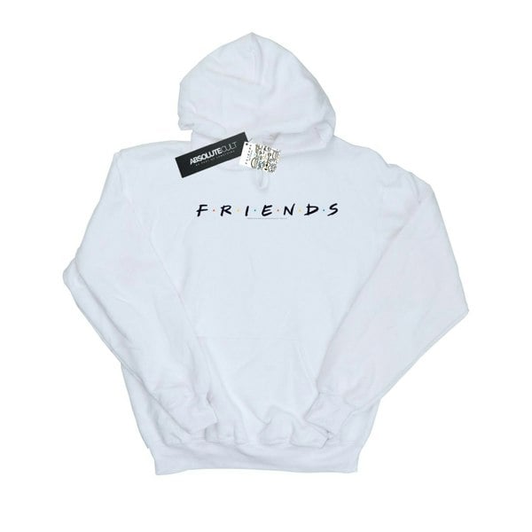 Friends Womens/Ladies Logo Cotton Hoodie - White