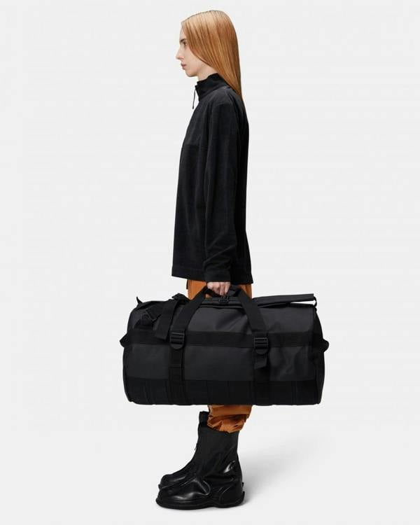 Rains Texel Duffel Bag - 01 Black - CHO - Designer Unisex Bags