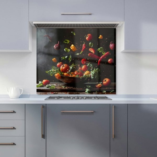 Warren Reed - Designer Dynamic Levitation: Vegetable Ballet Kitchen Splashback