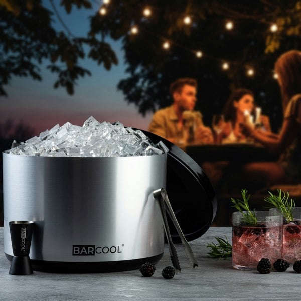 Subcold Barcool 10L Ice Bucket - Round Silver