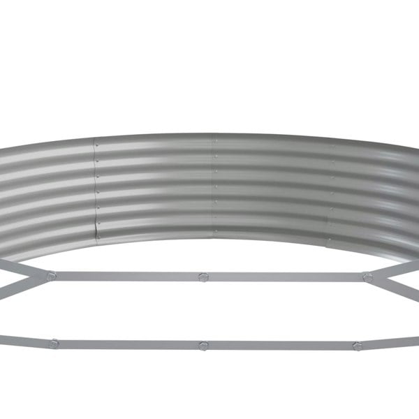 Berkfield Garden Raised Bed Powder-coated Steel 373x140x36 cm Anthracite