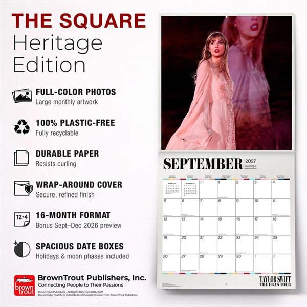 Taylor Swift Calendar 2027, Wall Calendars, Month To View, Entertainment, Gift