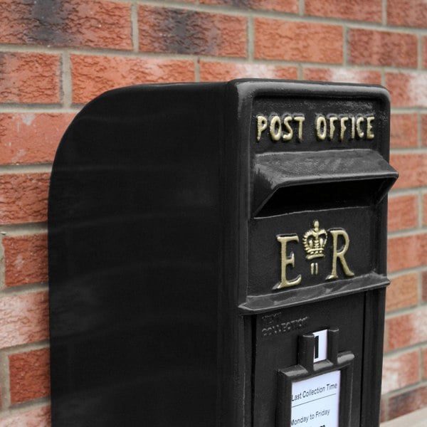 Monstershop Black Royal Mail Post Box