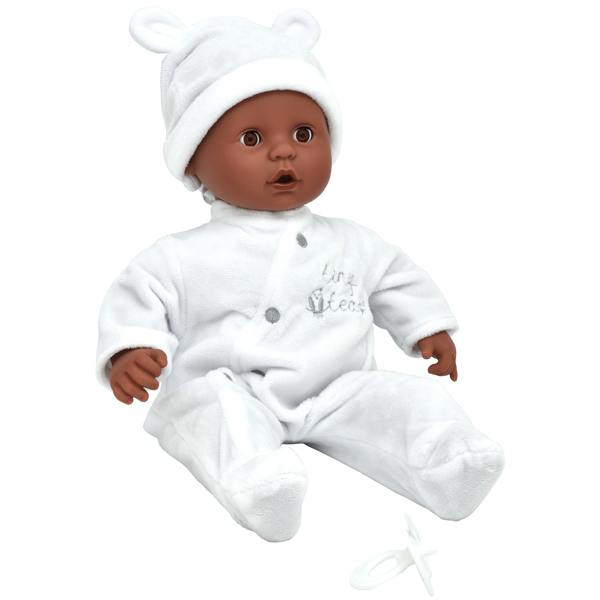 Tiny Tears Baby Soft 15" (38cm) Doll With White Outfit - Black