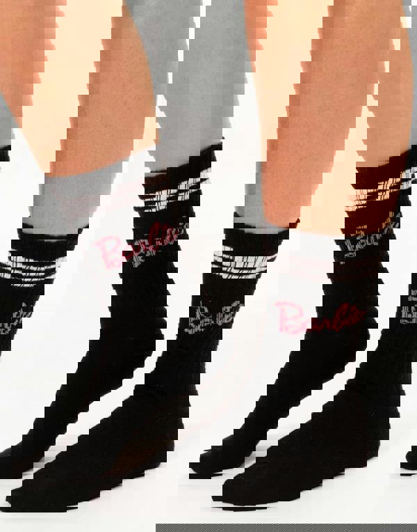 Barbie Womens Pink Character Calf Socks Set of 3 (4-7 UK)