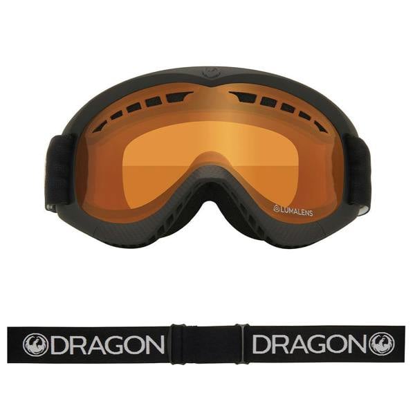 Dragon DXs - Black with Lumalens Amber Lens