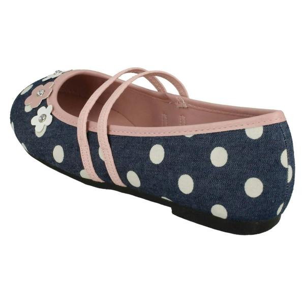 Spot On Girls Spot On Flat Floral Ballerina Shoes