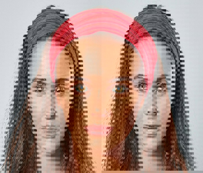 Antonia York Red Striped Headband | Ziggy Nepalese Cotton Bandana