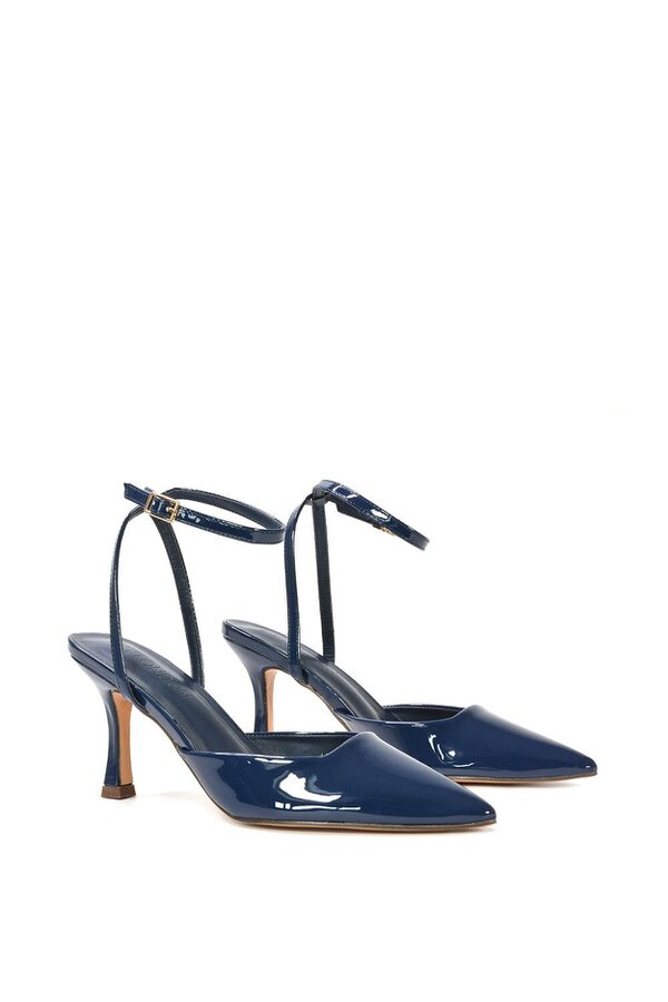 XY LONDON Pointed Toe Stiletto Heels With Ankle Strap