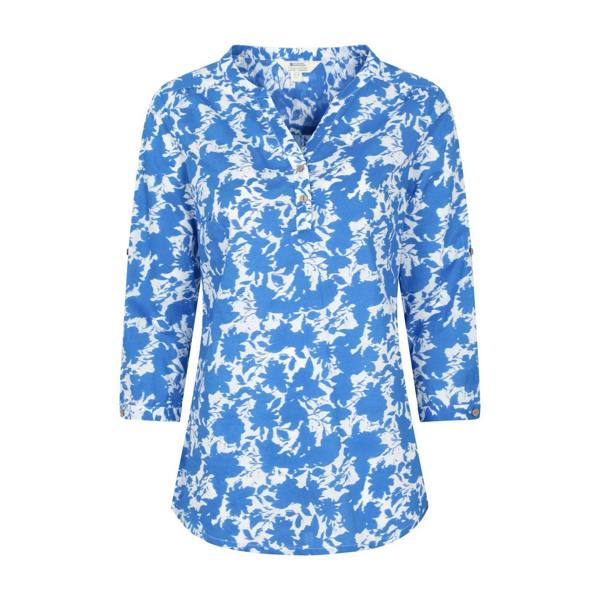 Mountain Warehouse Womens/Ladies Petra Abstract 3/4 Sleeve Shirt - Bright Blue - 
