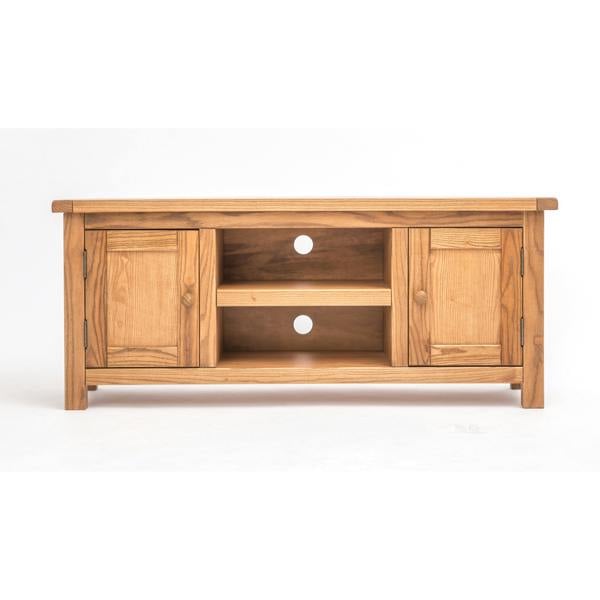 Trivento Light Wood 2 Door TV Cabinet Wood Knob