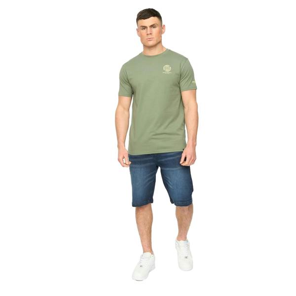 Crosshatch Mens Kamaline Denim Shorts - Dark Wash - 