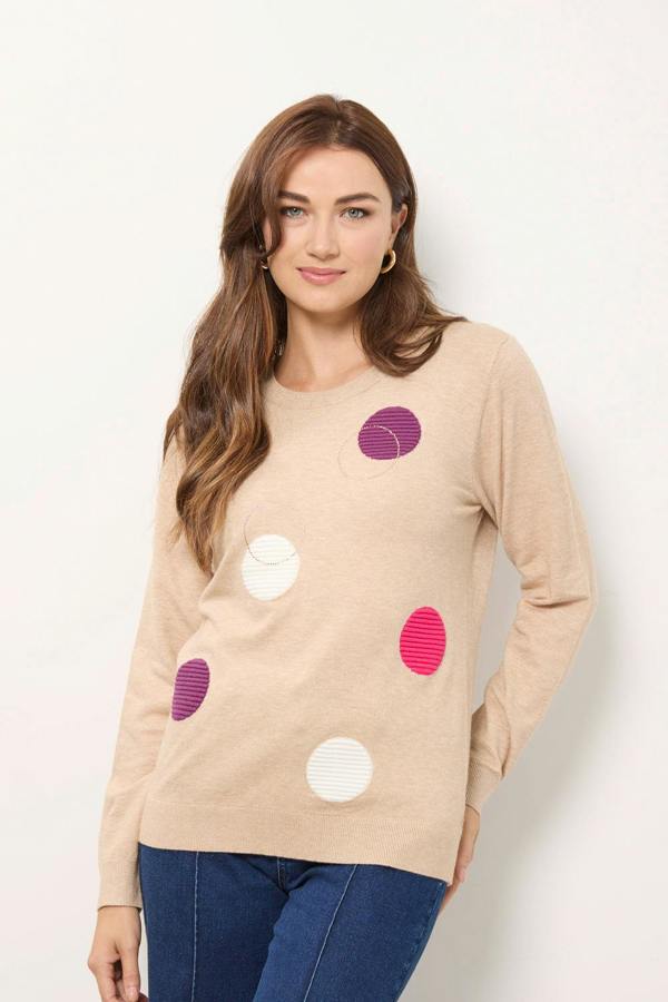 Mudflower Circle Stitch Jumper