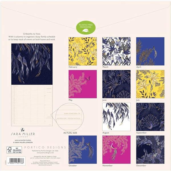 Sara Miller Family Planner 2027, Family Planners, Month To View, Lifestyle, Gift