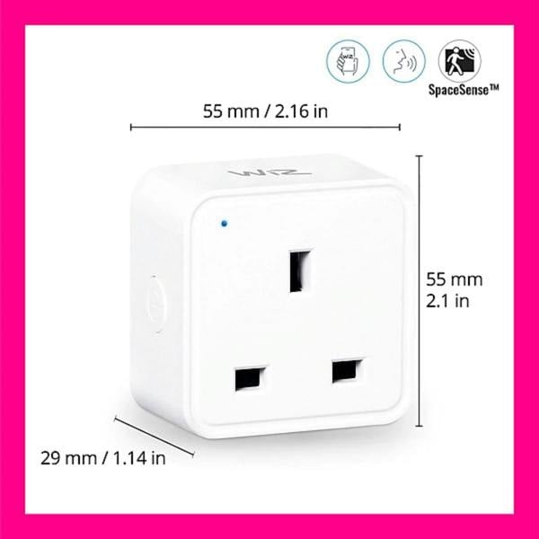 WiZ 94-WZ929002427816 Wi-Fi Smart Plug UK White