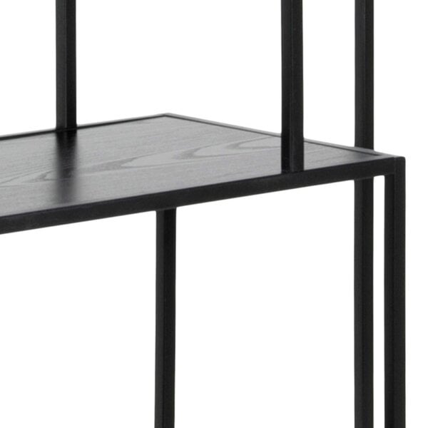 Wyld Haus El Paso Tall Black Metal Bookcase 5 Shelves