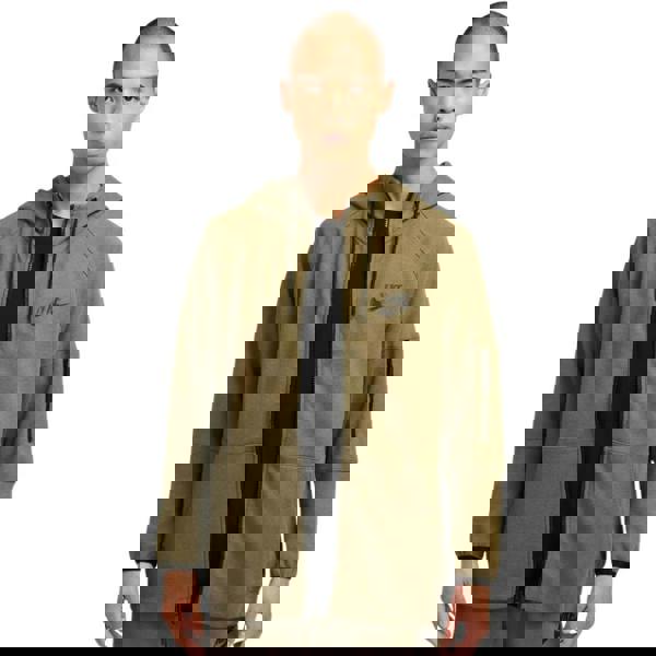 Nike Mens Plain Full Zip Hoodie - Khaki Green - 