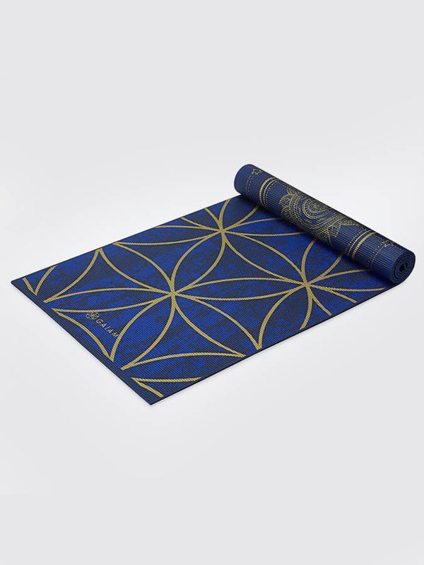 Gaiam Reversible Metallic Sun & Moon Yoga Mat 6mm