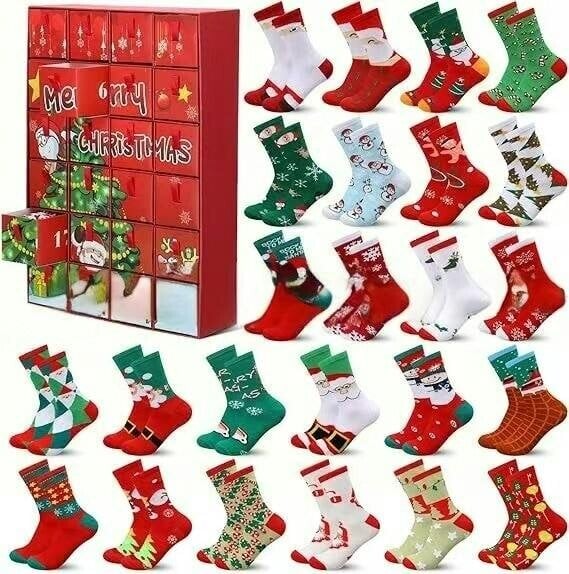 Obasyhig Christmas Socks Advent Calendar 2026