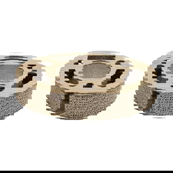 Round Cat Scratcher with Ball Toy Living and Home