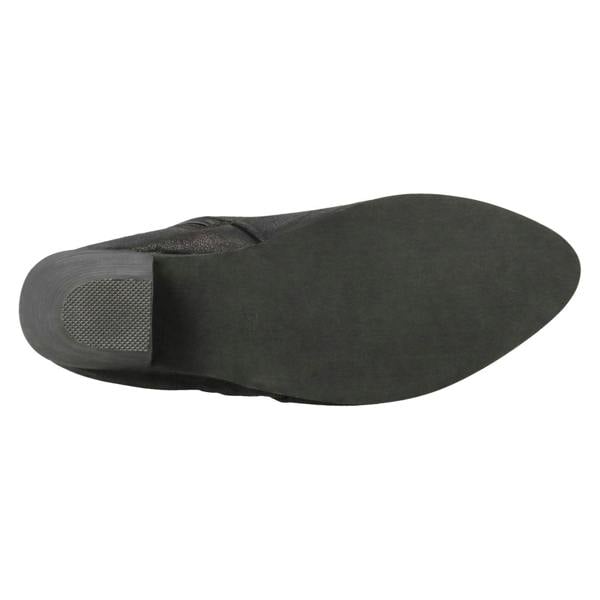 Spot On Ladies Spot On Cowboy Style Ankle Boots with Zip Detail