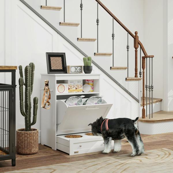 Pet Feeder Station Witn Storage