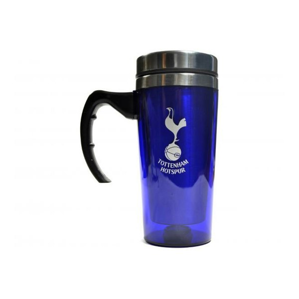 Tottenham Hotspur FC Official Football Travel Mug - Blue/Silver