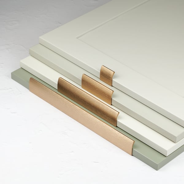 Handle & Home Brushed Brass Edge Mount Lip Pulls