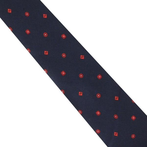 Dunhill silk tie in a monogram pattern