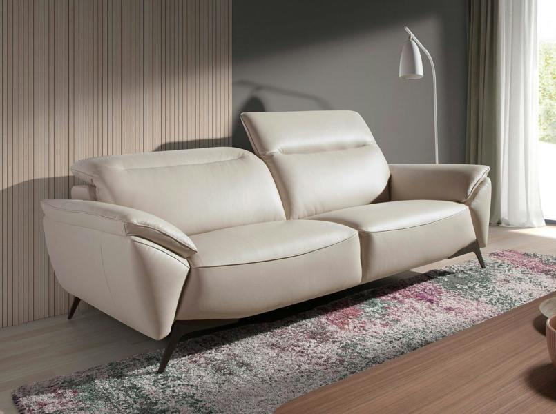Angel Cerdá Taupe leather sofa 6131/6132