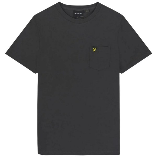 Lyle & Scott Plain Pique Pocket Gunmetal T-Shirt