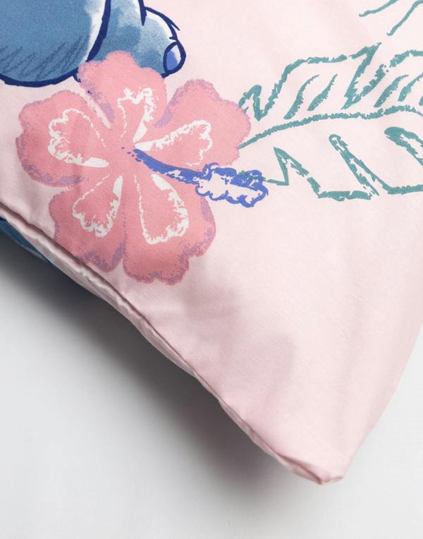 Vanilla Underground Lilo & Stitch Girls Pink Character Single Duvet Set (One Size)