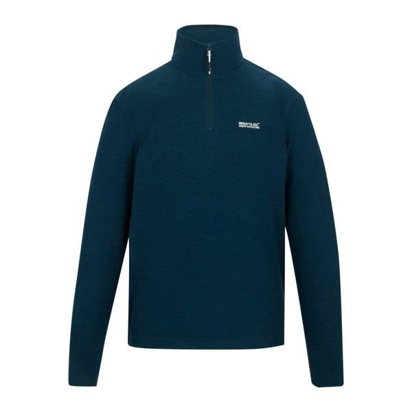Regatta Mens Thompson Marl Half Zip Fleece Jacket - Moonlight Denim - 