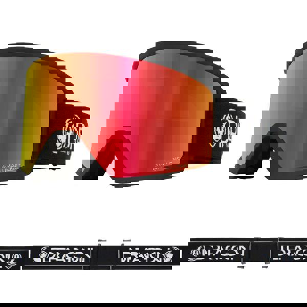 Dragon DX3 OTG - Black with Lumalens Red Ionized Lens