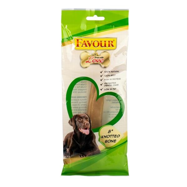 Favour 8 Inch Knotted Bone Dog Chew