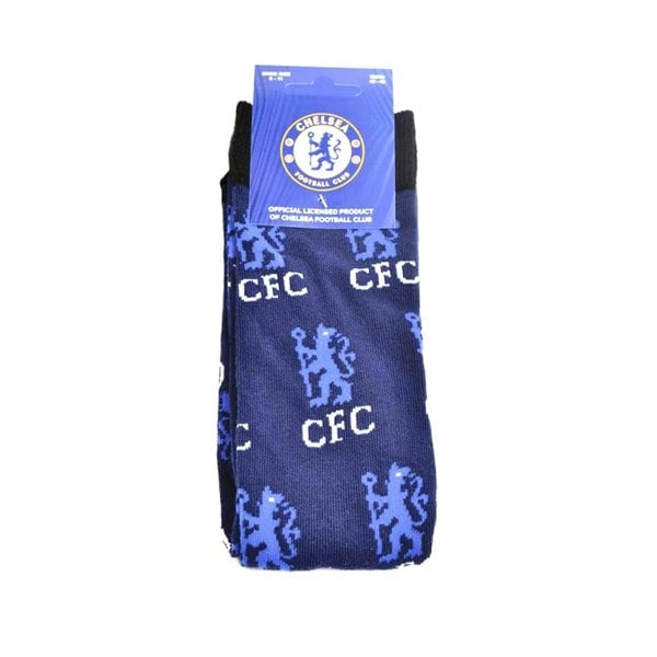 Chelsea FC Unisex Adult All-Over Print Socks - Blue