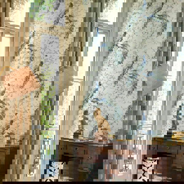 Laura Ashley Belvedere Wallpaper - Midnight - 10m