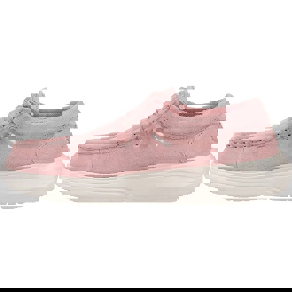 HEYDUDE Wendy COMF Suede Leather Women's Rose Pink/Whisper Pink Moccasins Shoes
