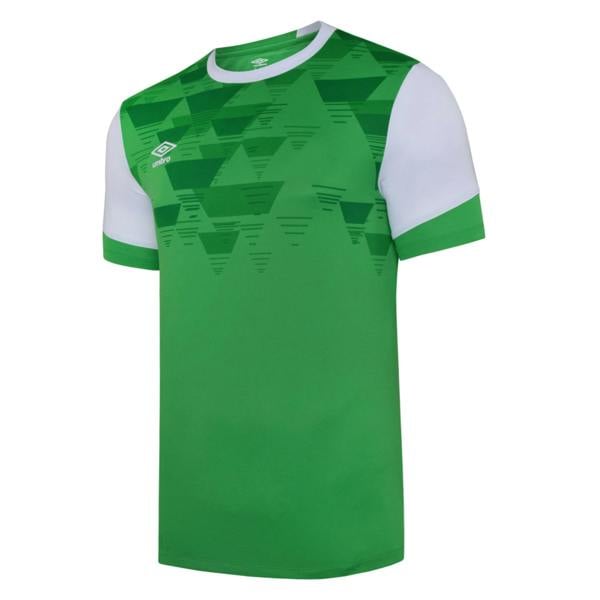 Umbro Childrens/Kids Vier Jersey - Emerald/White