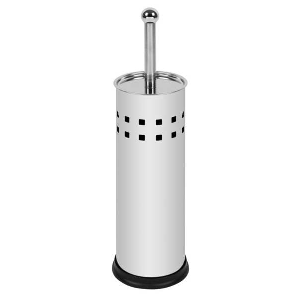 SupaHome Stainless Steel Toilet Brush Holder - Silver - 