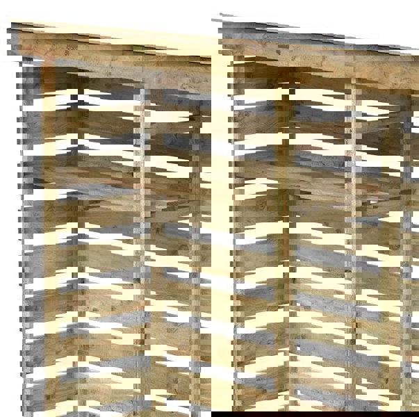 Large log store with kindling shelf, tanalised timber