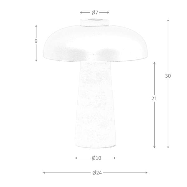Angel Cerdá Table lamp in black steel and porcelain marble 8088