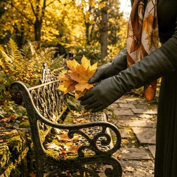 Infinity Leather Women’s Genuine Sheepskin Leather Elbow Length Gloves