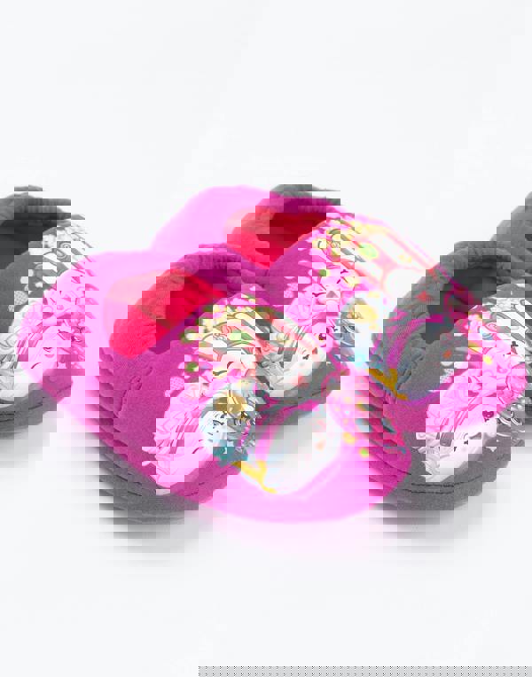 Shopkins Girls Pink Poppy Corn & D'Lish Donut Slip On Loafer Slippers