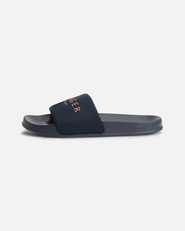 Tommy Hilfiger Hilifger Neoprene Mens Pool Slides - Desert Sky