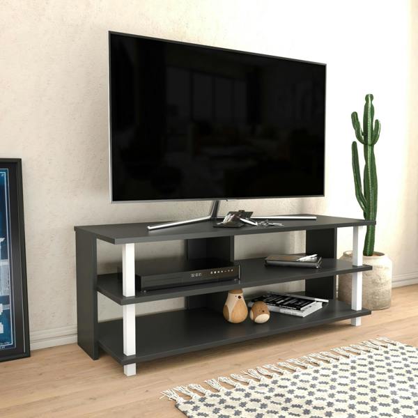 Decorotika Pueblo Modern Tv Stand TV Cabinet for TV's up to 55"