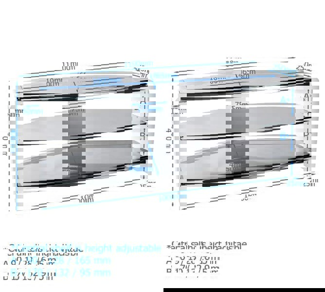 Dorel Home Francium TV-Stand with 3 Shelves Black